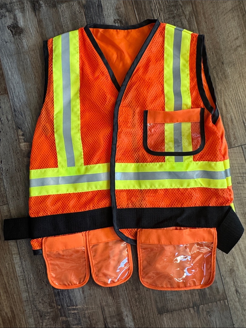 Kids Melissa & Doug 3-6 size High-Visibility Orange Safety Vest Costume